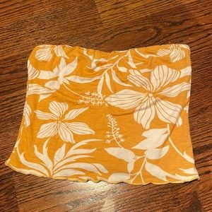 Hawaiian print tube top